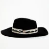 Nikki Beach Women's Black New Moon Fedora Hat -Country Clothing Store 2000381582 001 P3