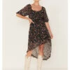 Wild Moss Women's Floral Print Ruffle Dress -Country Clothing Store 2000381588 940 P2