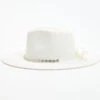 Nikki Beach Women's White Krystal Australian Toyo Fedora Hat -Country Clothing Store 2000382163 100 P3