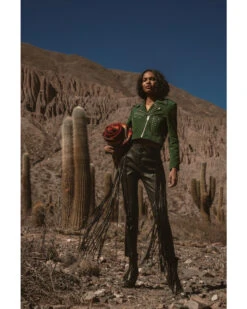 Wonderwest Women's Leather Fringe Pants -Country Clothing Store 2000382473 001 P1