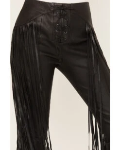 Wonderwest Women's Leather Fringe Pants -Country Clothing Store 2000382473 001 P3