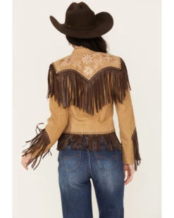 Shyanne Women's Embroidered Suede Fringe Jacket -Country Clothing Store 2000382544 251 P4
