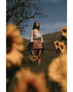 Shyanne Women's Faux Suede Ruffle Skirt -Country Clothing Store 2000382837 200 P1