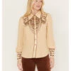 Shyanne Women's Long Sleeve Embroidered Western Snap Shirt