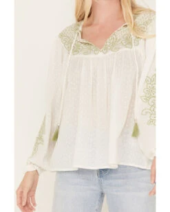 Cleo + Wolf Women's Embroidered Long Sleeve Blouse -Country Clothing Store 2000382879 100 P3