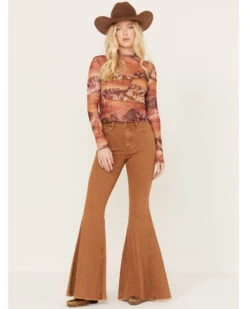 Shyanne Women's High Rise Super Flare Stretch Jeans -Country Clothing Store 2000382923 200 P1