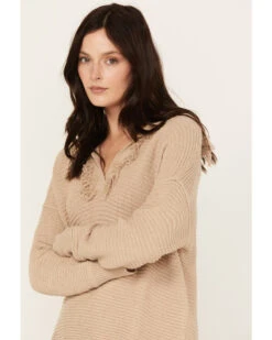 Cleo + Wolf Women's Drop Shoulder Ribbed Sweater -Country Clothing Store 2000382942 295 P2