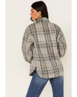Cleo + Wolf Women's Long Sleeve Snap Plaid Shacket -Country Clothing Store 2000382946 461 P4