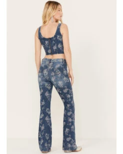 Idyllwind Women's High Risin Floral Drive Flare Jeans -Country Clothing Store 2000383131 415 P3