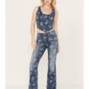 Idyllwind Women's Floral Drive Jacquard Denim Corset Top -Country Clothing Store 2000383132 415 P1
