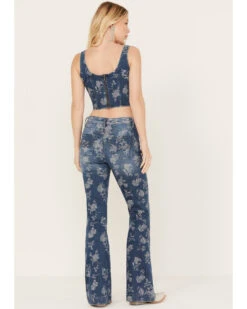 Idyllwind Women's Floral Drive Jacquard Denim Corset Top -Country Clothing Store 2000383132 415 P4