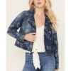Idyllwind Women's Floral Drive Print Denim Moto Jacket 1 Idyllwind Women's Floral Drive Print Denim Moto Jacket -Country Clothing Store 2000383271 415 P1