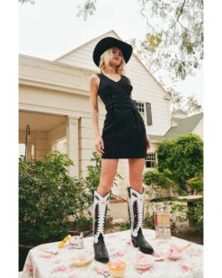 Idyllwind Women's Benton Denim Lace-Up Dress -Country Clothing Store 2000383281 001 P1