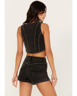 Idyllwind Women's Delrose Drive Studded Denim Vest -Country Clothing Store 2000383303 001 P4