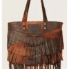 Corral Women's Fringe Distressed Leather Tote Bag -Country Clothing Store 2000383377 240 P2