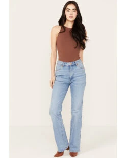 Wrangler Women's Light Wash High Rise Westward Zelda Bootcut Denim Jeans -Country Clothing Store 2000383467 400 P3