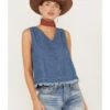 Wrangler Women's Denim Frayed Tank 2 Wrangler Women's Denim Frayed Tank -Country Clothing Store 2000383476 400 P2