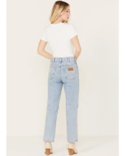 Wrangler Women's Bad Intentions Wild West 603 Destructed Straight Jeans