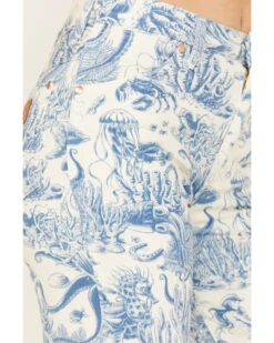 Wrangler Women's High Rise Nautical Print Wanderer Flare Jeans -Country Clothing Store 2000383489 900 P2