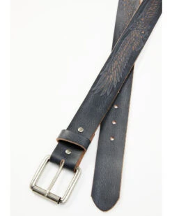 Brothers & Sons Men's Tooled Flying Eagle Belt