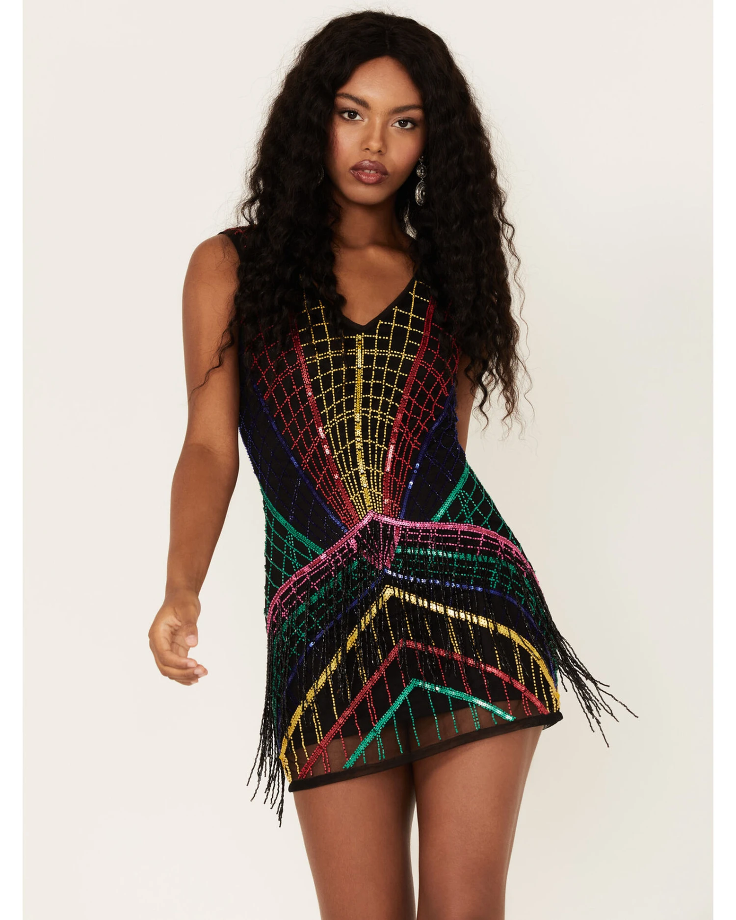 Any Old Iron Women's Multicolored Beaded Dress 7 Any Old Iron Women's Multicolored Beaded Dress - Image 5