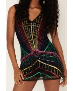 Any Old Iron Women's Multicolored Beaded Dress 9 Any Old Iron Women's Multicolored Beaded Dress -Country Clothing Store 2000384068 001 P4