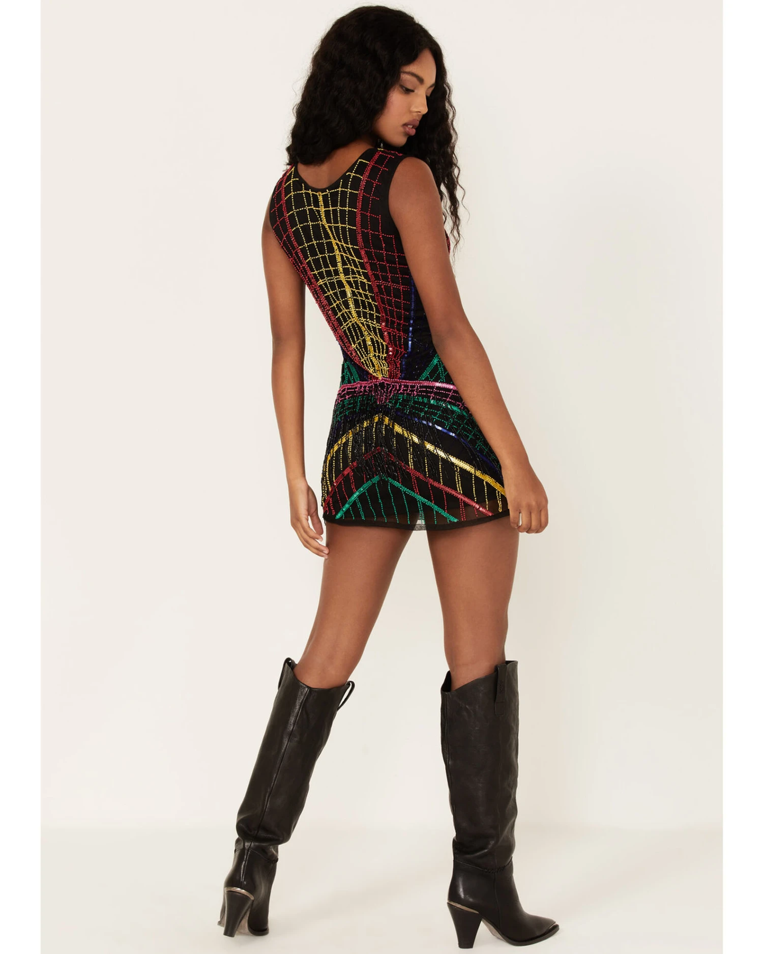 Any Old Iron Women's Multicolored Beaded Dress 3 Any Old Iron Women's Multicolored Beaded Dress