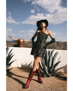 Boot Barn X Understated Leather Women's Tailored Leather Mini Dress -Country Clothing Store 2000384213 001 P1