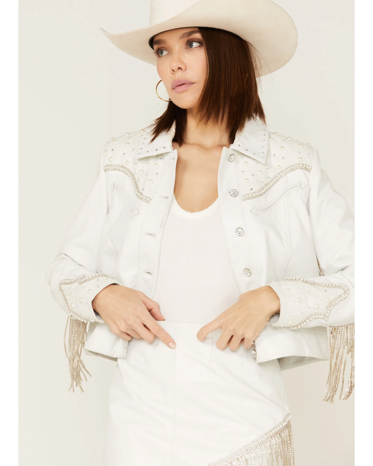 Boot Barn X Double D Women's Exclusive Rhinestone & Fringe Bridal Jacket 6 Boot Barn X Double D Women's Exclusive Rhinestone & Fringe Bridal Jacket - Image 4