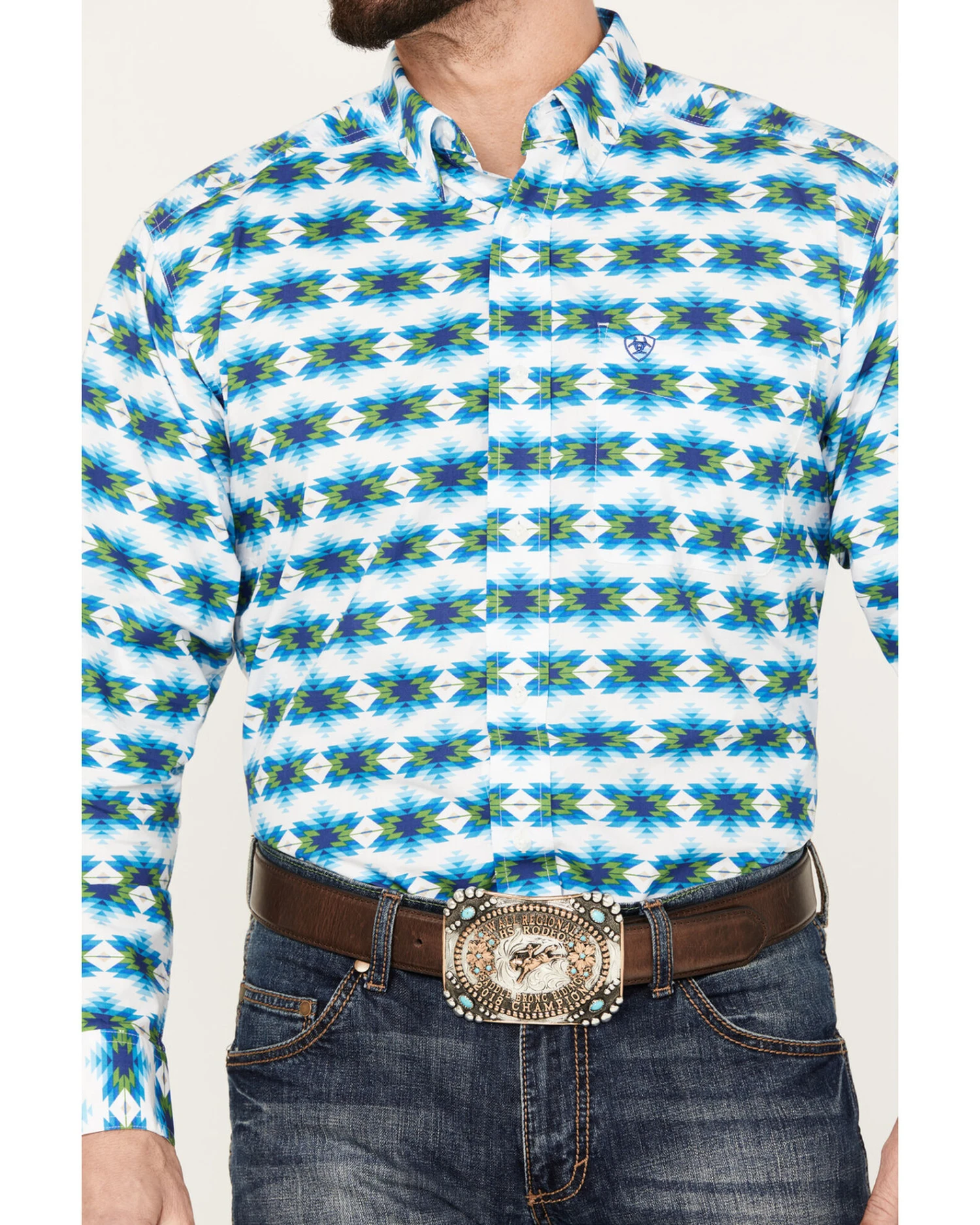 Ariat Men's Levi Classic Fit Long Sleeve Button Down Western Shirt 5 Ariat Men's Levi Classic Fit Long Sleeve Button Down Western Shirt - Image 3