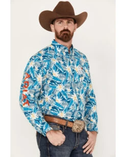 Ariat Men's Team Spencer Classic Fit Button Down Long Sleeve Western Shirt -Country Clothing Store 2000384507 442 P1