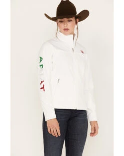 Ariat Women's Classic Team Mexico Flag Softshell Jacket -Country Clothing Store 2000384683 100 P1