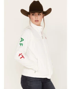 Ariat Women's Classic Team Mexico Flag Softshell Jacket -Country Clothing Store 2000384683 100 P2