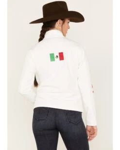 Ariat Women's Classic Team Mexico Flag Softshell Jacket -Country Clothing Store 2000384683 100 P4