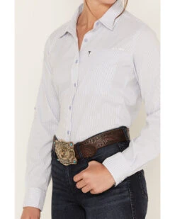 Ariat Women's VentTEK Stretch Long Sleeve Button Down Striped Western Shirt -Country Clothing Store 2000384685 941 P3