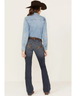 Ariat Women's R.E.A.L Dark Wash Mid Rise Amora Bootcut Jeans -Country Clothing Store 2000385124 416 P1