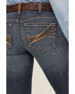 Ariat Women's R.E.A.L Dark Wash Mid Rise Amora Bootcut Jeans -Country Clothing Store 2000385124 416 P2