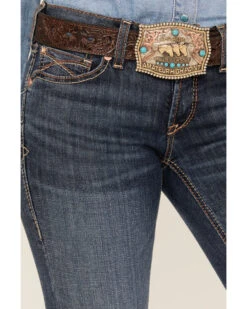 Ariat Women's R.E.A.L Dark Wash Mid Rise Amora Bootcut Jeans -Country Clothing Store 2000385124 416 P4