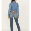 Ariat Women's Medium Wash Mid Rise Michela Straight Stretch Jeans -Country Clothing Store 2000385126 414 P3