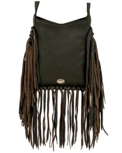 American West Women's Southwestern Tapestry Studded Fringe Crossbody Messenger -Country Clothing Store 2000385336 900 P2