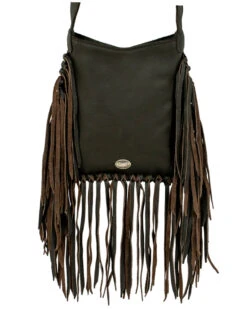 American West Women's Pony Hair-On Studded Fringe Crossbody Messenger 5 American West Women's Pony Hair-On Studded Fringe Crossbody Messenger -Country Clothing Store 2000385356 240 P2