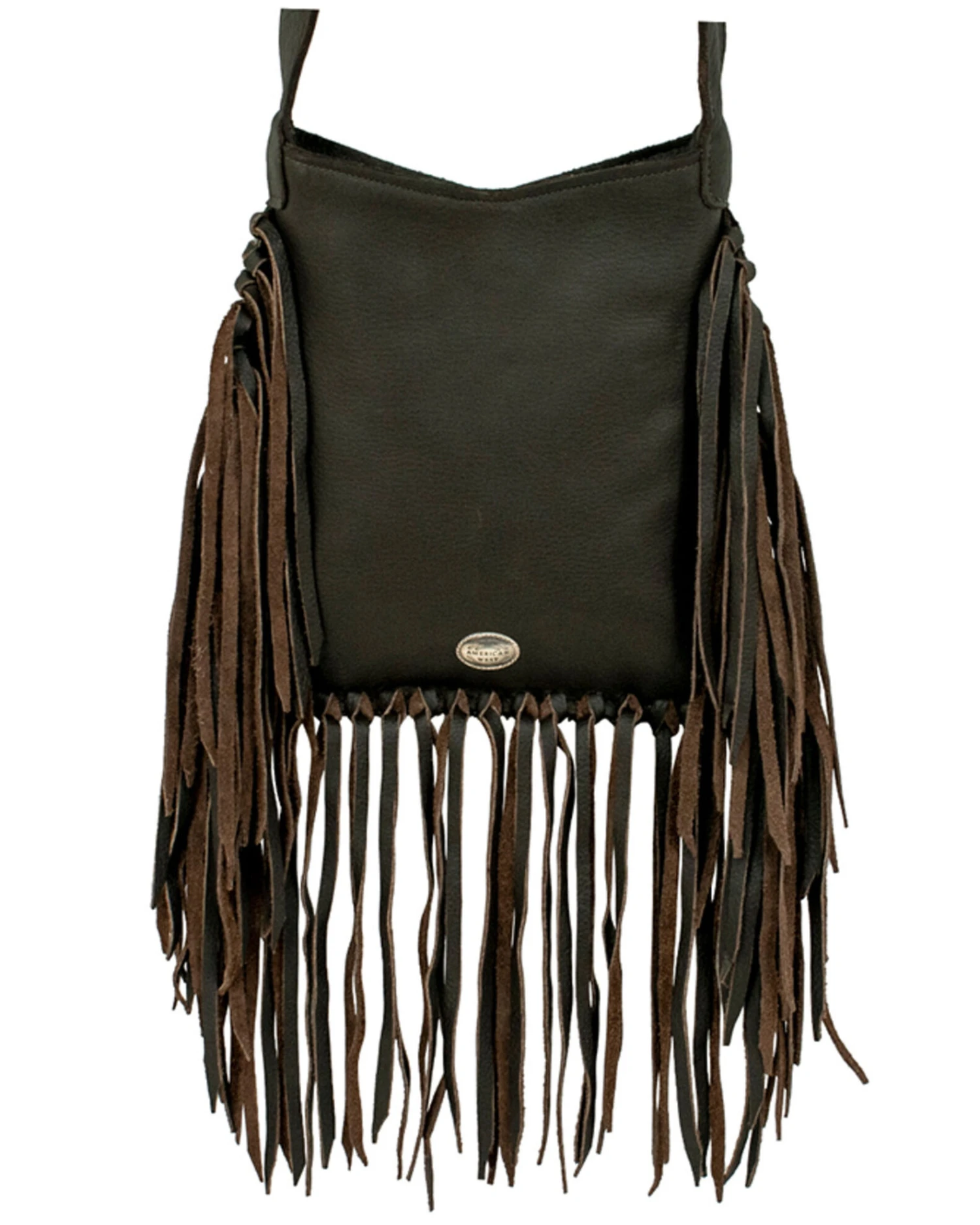 American West Women's Pony Hair-On Studded Fringe Crossbody Messenger 4 American West Women's Pony Hair-On Studded Fringe Crossbody Messenger - Image 2
