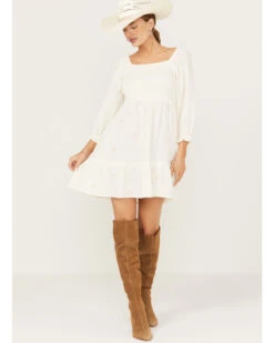 Jolt Women's Long Sleeve Smocked Dress -Country Clothing Store 2000385632 103 P1