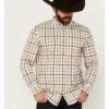 Brothers & Sons Men's Alva Plaid Print Short Sleeve Button-Down Western Shirt -Country Clothing Store 2000385997 100 P1