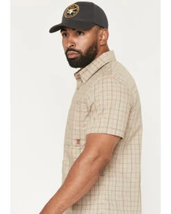 Brothers & Sons Men's Alva Plaid Print Short Sleeve Button-Down Western Shirt -Country Clothing Store 2000385997 100 P2