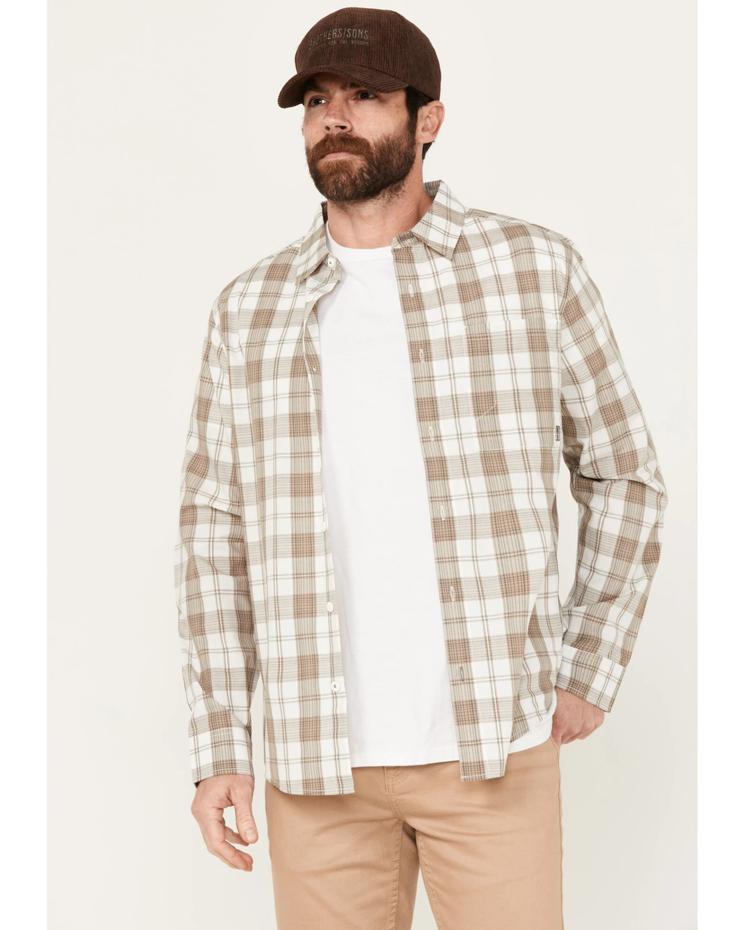 Brothers & Sons Men's Sallisaw Plaid Print Performance Long Sleeve Button-Down Western Shirt 4 Brothers & Sons Men's Sallisaw Plaid Print Performance Long Sleeve Button-Down Western Shirt - Image 2