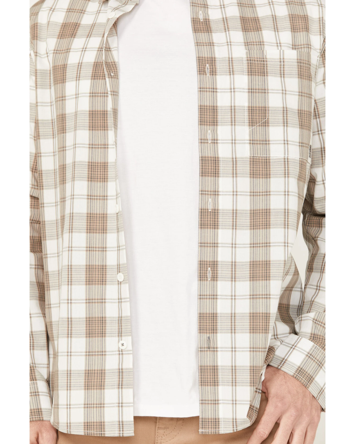 Brothers & Sons Men's Sallisaw Plaid Print Performance Long Sleeve Button-Down Western Shirt 5 Brothers & Sons Men's Sallisaw Plaid Print Performance Long Sleeve Button-Down Western Shirt - Image 3