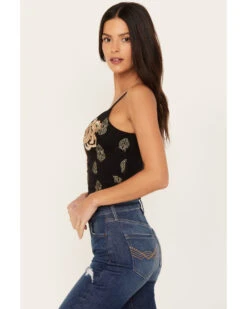 Idyllwind Women's Jessamine Embroidered Smocked Back Crop Top -Country Clothing Store 2000386121 001 P3