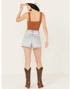 Rolla's Women's Mirage High Rise Light Wash Denim Short -Country Clothing Store 2000386548 412 P4