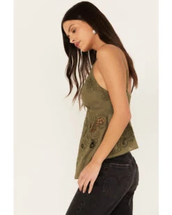 Shyanne Women's Hanky Hem Halter Top -Country Clothing Store 2000386669 341 P2
